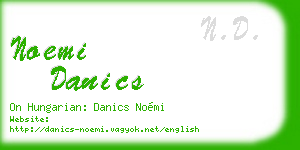 noemi danics business card